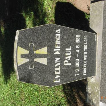 PAUL Evelyn Mercia 1900-1989