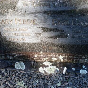 PEDDIE Cyril Evelyn -1963 &amp; Mary -1958