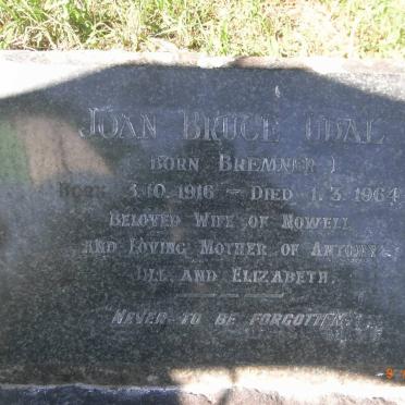 UDAL Joan Bruce nee BREMNER 1916-1964
