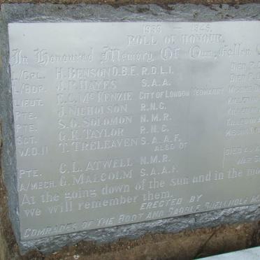 5. Memorial for World War II soldiers 1939-1945
