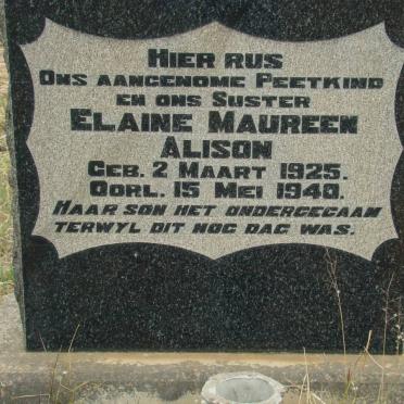ALISON Elaine Maureen 1925-1940
