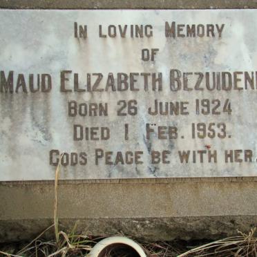 BEZUIDENHOUT Maud Elizabeth 1924-1953