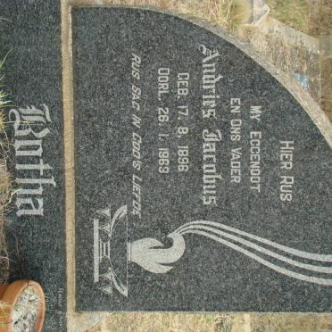 BOTHA Andries Jacobus 1896-1963