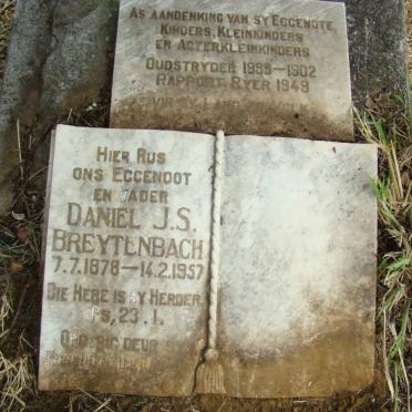 BREYTENBACH Daniel J.S. 1878-1957