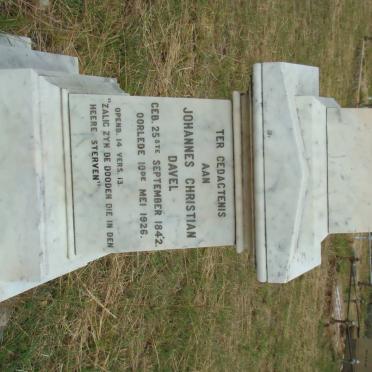 DAVEL Johannes Christian 1842-1926