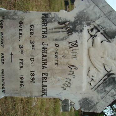 ERLANK Martha Johanna 1891-1906