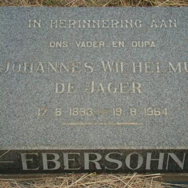 EBERSOHN Johannes Wilhelmus de Jager 1893-1964