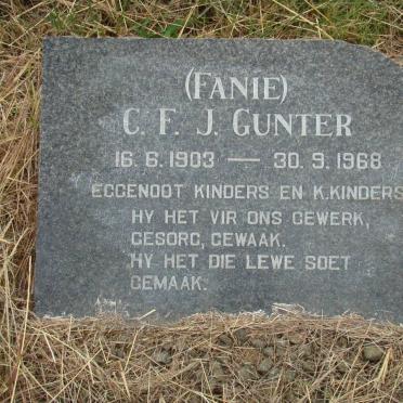 GUNTER C.F.J. 1903-1968