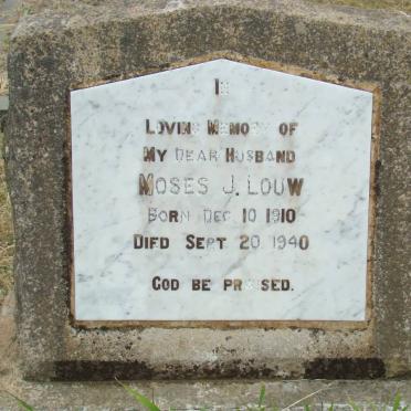 LOUW Moses J. 1910-1940