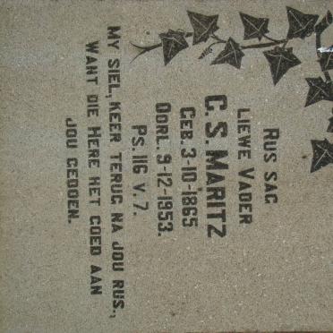MARITZ C.S. 1865-1953