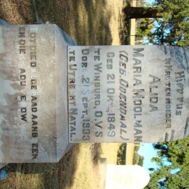MOOLMAN Alida Maria nee ODENDAAL 1849-1933