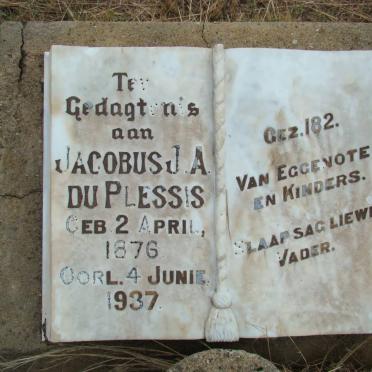 PLESSIS Jacobus J.A., du 1876-1937