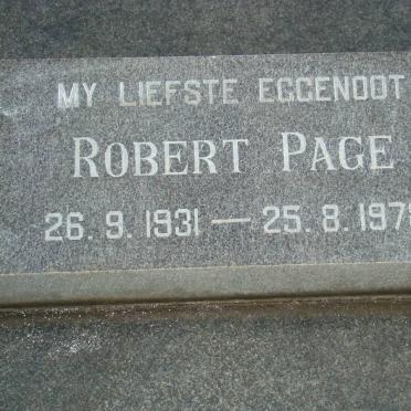 PAGE Robert 1931-1978