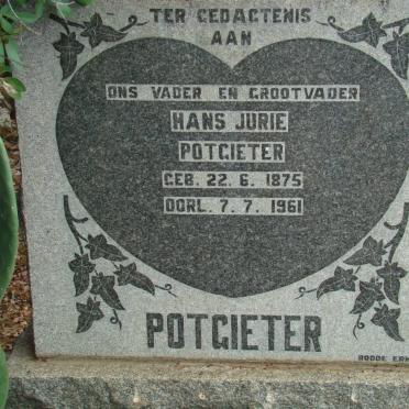 POTGIETER Hans Jurie 1875-1961