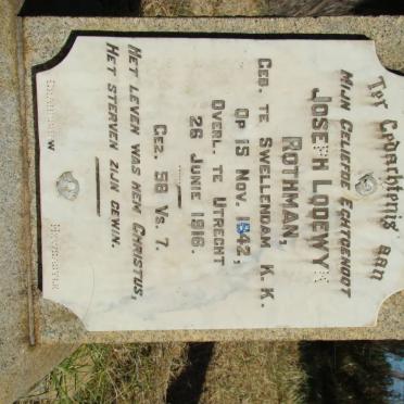 ROTHMAN Joseph Lodewyk 1842-1916