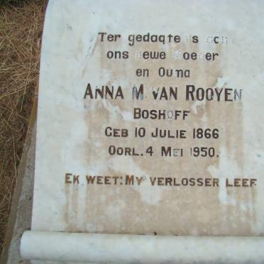 ROOYEN Anna, van nee BOSHOFF 1866-1950