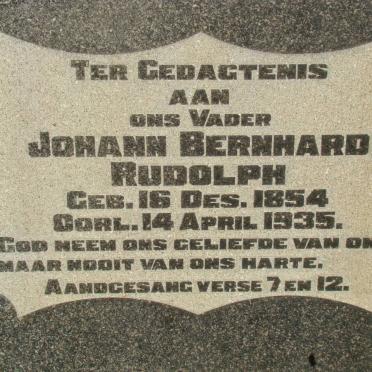 RUDOLPH Johann Bernhard 1854-1935