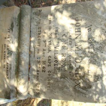 REX John M.D. 1862-1909