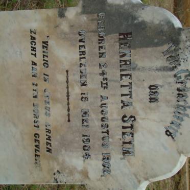 STEYN Henrietta 1902-1904