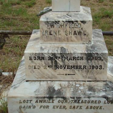 SHAWE Winifred Irene 1903-1903