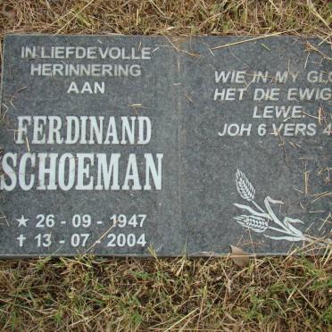 SCHOEMAN Ferdinand 1947-2004