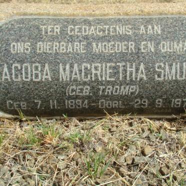 SMUTS Jacoba Magrietha nee TROMP 1894-1974