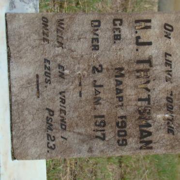 TRYTSMAN H.J. 1909-1917