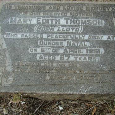 THOMSON Mary Edith nee LLOYD -1951