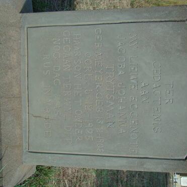 TRYTSMAN Jacoba Johanna nee MEYER 1908-1925