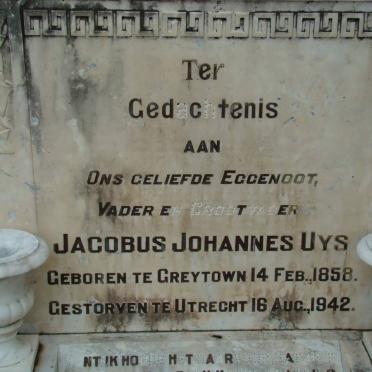 UYS Jacobus Johannes 1858-1942