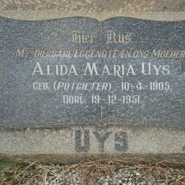 UYS Alida Maria nee POTGIETER 1905-1951