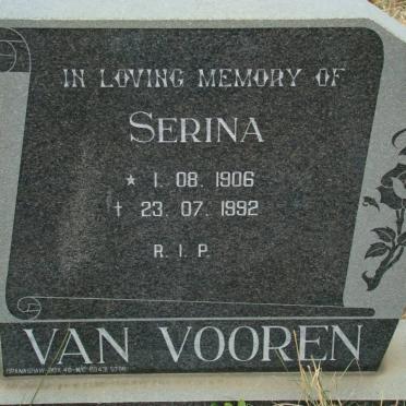 VOOREN Serina, van 1906-1992