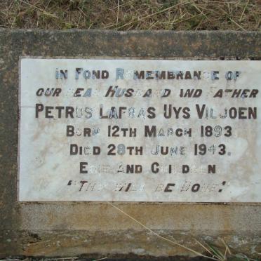 VILJOEN Petrus Lafras Uys 1893-1943