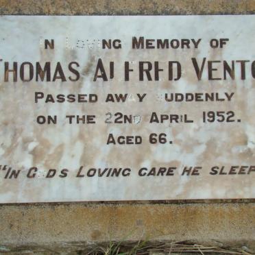 VENTON Thomas Alfred -1952