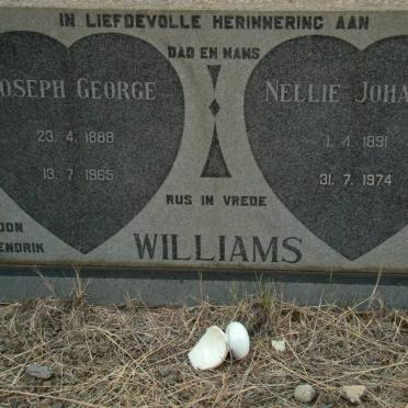 WILLIAMS Joseph George 1888-1965 &amp; Nellie Johanna 1891-1974