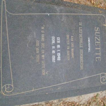 SWANEPOEL Suzette 1948-1982