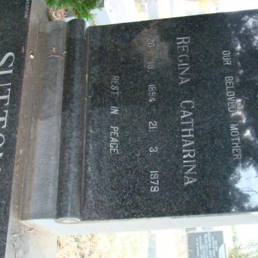 SUTTON Regina Catharina 1894-1979