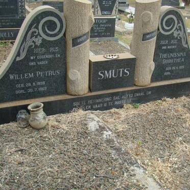 SMUTS Willem Petrus 1898-1969 &amp; Theunissina Dorothea 1925-