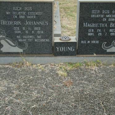 YOUNG Diederik Johannes 1922-1974 &amp; Magrietha BESTER 1923-1997
