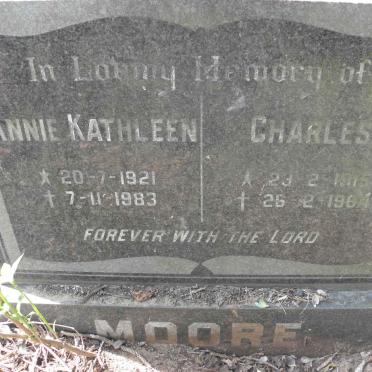 MOORE Charles 1915-1984 &amp; Annie Kathleen 1921-1983