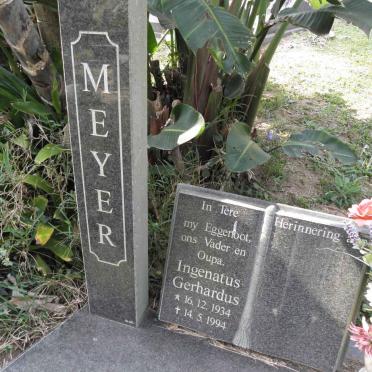 MEYER Ingenatus Gerhardus 1934-1994