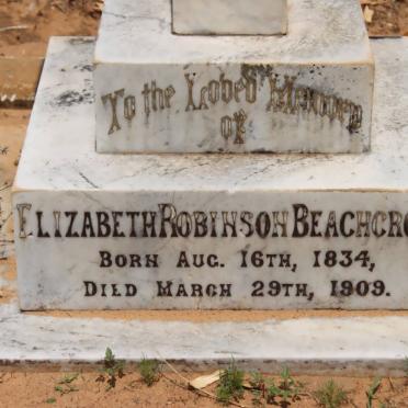 BEACHCROFT Elizabeth Robinson 1834-1909