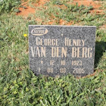BERG George Henry, van den 1923-2005