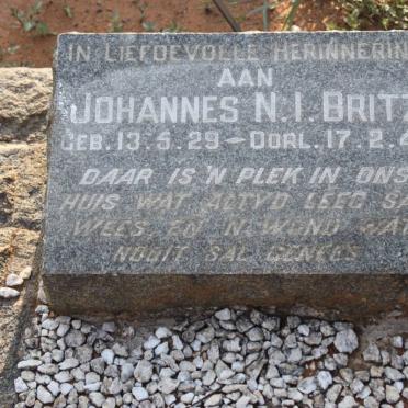 BRITZ Johannes N.I. 1929-1947