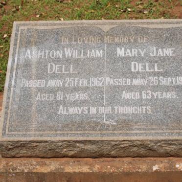 DELL Ashton William -1962 &amp; Mary Jane -1952