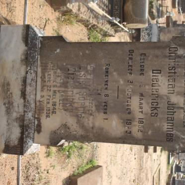 DIEDERICKS Christiaan Johannes 1852-1924 &amp; Elsie Sophia KRIEL 1846-1936