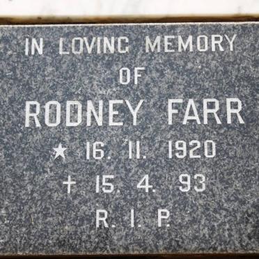 FARR Rodney 1920-1993