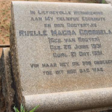 GROBBELAAR Ruelle Magda nee VAN ROOYEN 1931-1951