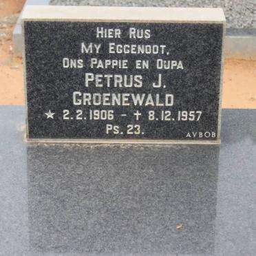 GROENEWALD Petrus J. 1906-1957