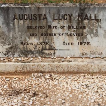 HALL Augusta Lucy 1876-1975